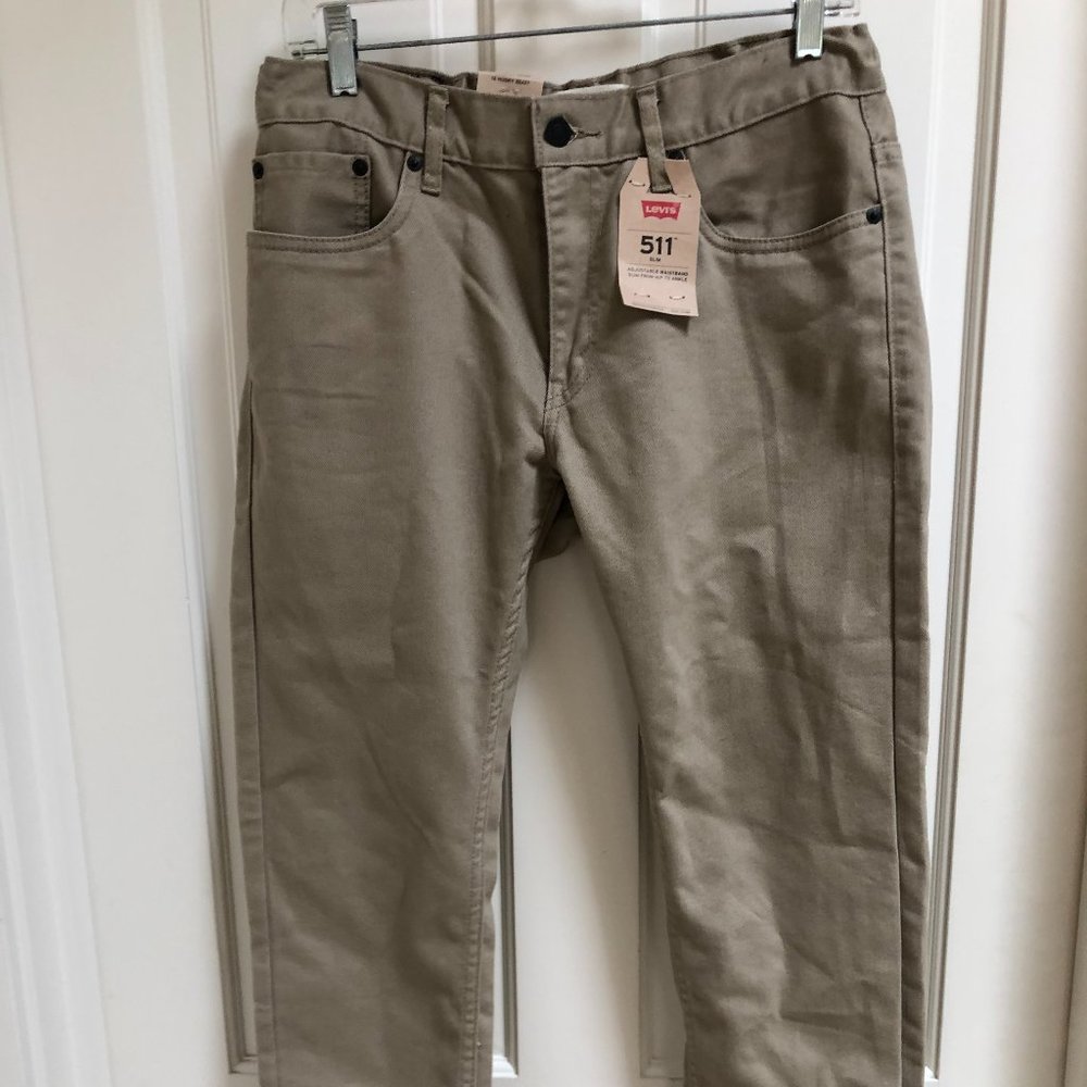 New w/tags khaki boys Levi's 511 slim fit; husky